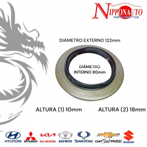 Sello de rueda trasero interior para Hyundai County