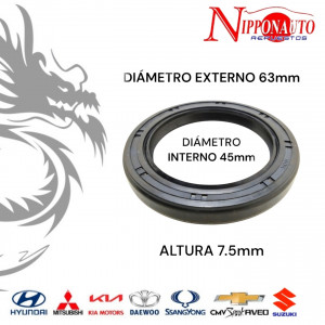 Sello de Cigueñal Frontal para Suzuki Vitara 00-12