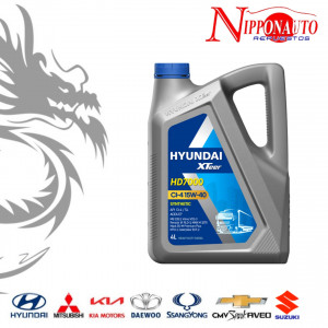 Aceite Hyundai Xteer 15W40 6 Litros HD7000 CI-4 Sintetico