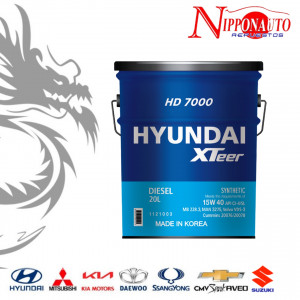 Aceite Hyundai Xteer 15W40 20 Litros HD7000 CI-4 Sintetico